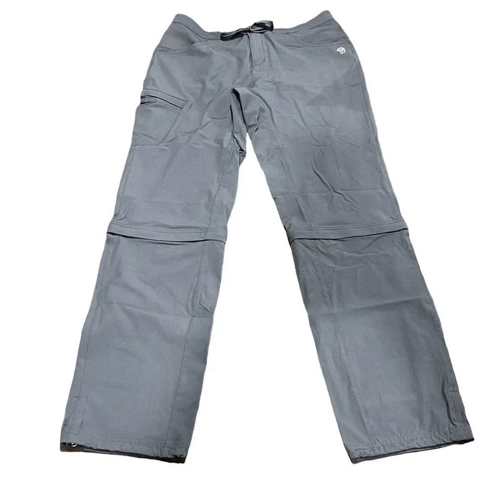 Mountain Hardwear Gray Switchback Zip Off Venturing Hiking Pants Women’s 4/32 - Picture 1 of 12